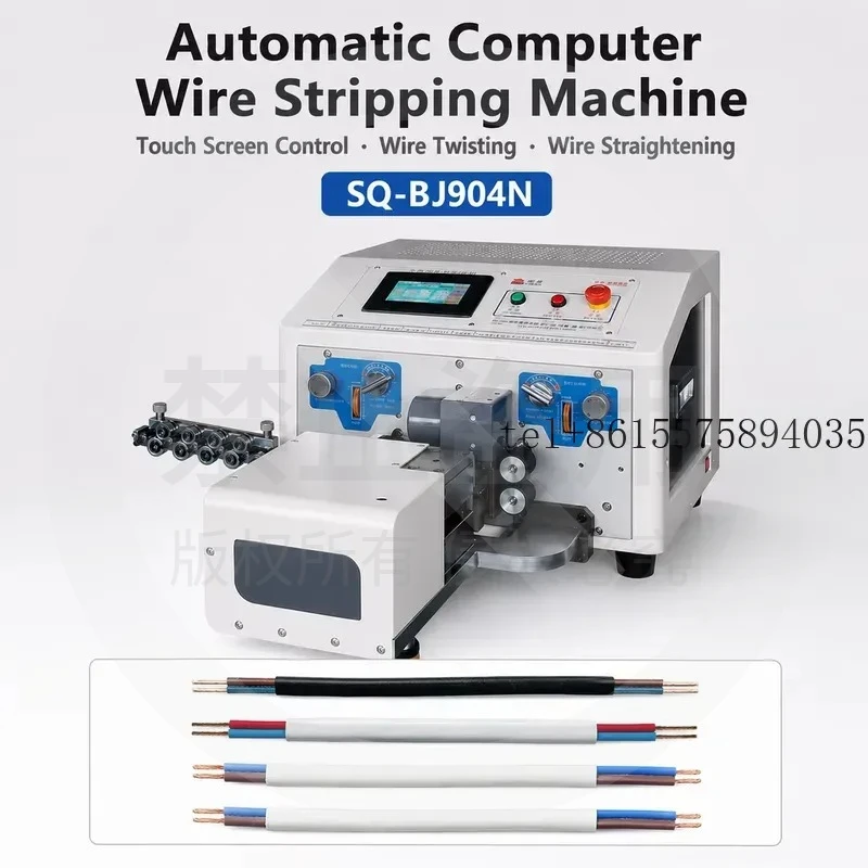 hot Automatic Multi Core Sheathed Cable Stripping Twisting Machine 2x2.5 Sq mm Wire Stripper for Power Cord Qilin SQ-BJ806CN
hot Automatic Multi Core Sheathed Cable Stripping Twisting Machine 2x2.5 Sq mm Wire Stripper for Power Cord Qilin SQ-BJ806CN