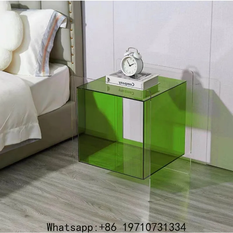 Integrated acrylic bedside table Minimal high transparent side cabinet Bedroom bedside storage Locker side shelf
Integrated acrylic bedside table Minimal high transparent side cabinet Bedroom bedside storage Locker side shelf