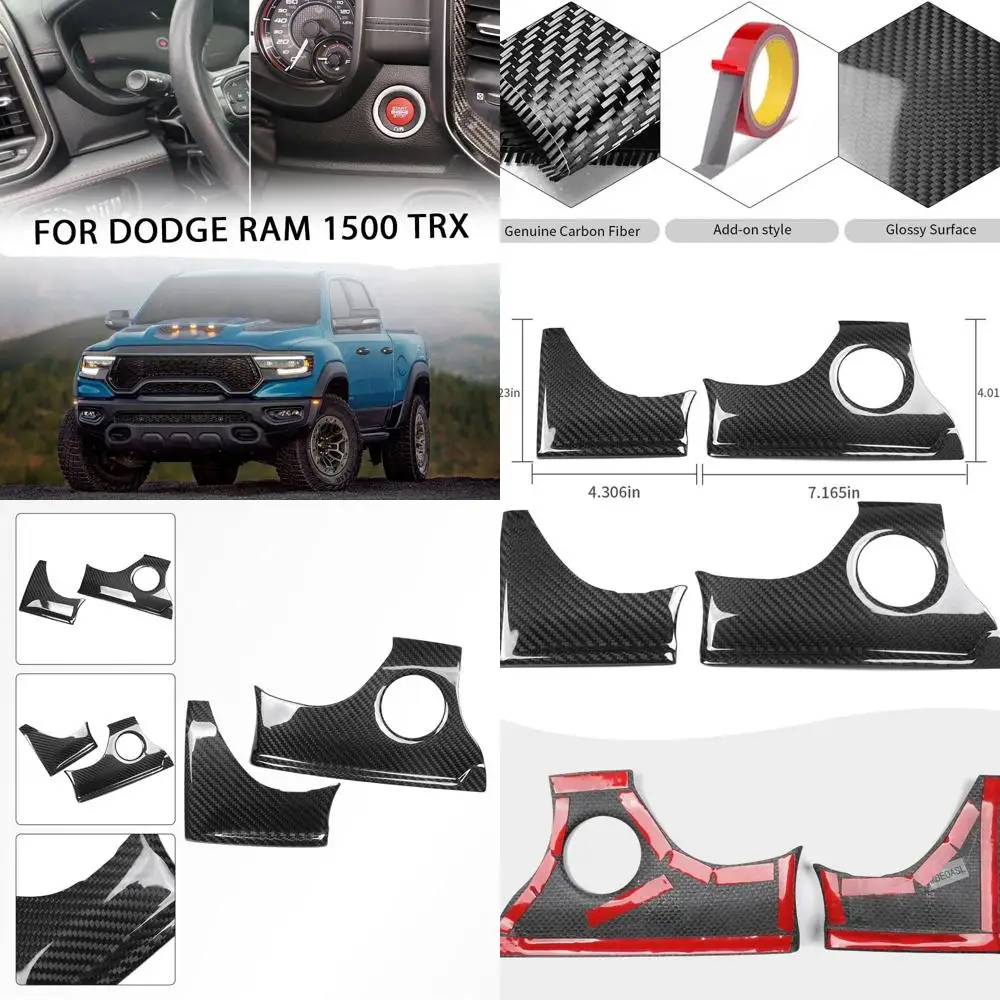Jogon Carbon Fiber Left Side Dashboard Panel+Engine Launch Button Frame Trim for Dodge Ram 1500 TRX Pickup Off-Road Laramie Rebe
Jogon Carbon Fiber Left Side Dashboard Panel+Engine Launch Button Frame Trim for Dodge Ram 1500 TRX Pickup Off-Road Laramie Rebe