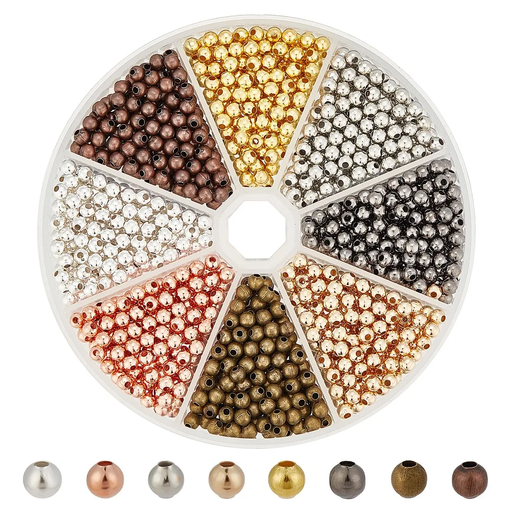 1440 pcs 8 Style Iron Beads Round Mixed Color 4mm Hole: 1.6mm 180pcs/color
1440 pcs 8 Style Iron Beads Round Mixed Color 4mm Hole: 1.6mm 180pcs/color