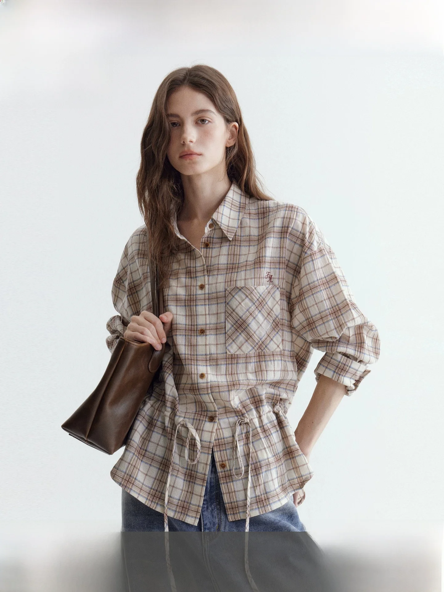 Fano Caramel Milk Tart Waist Cinched Lazy Loose Plaid Versatile Women's Shirt Design Sense Top Polyester Fiber Korean Style L...
Fano Caramel Milk Tart Waist Cinched Lazy Loose Plaid Versatile Women's Shirt Design Sense Top Polyester Fiber Korean Style L...