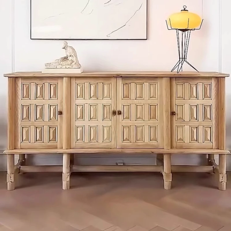 American retro solid wood porch cabinet log wind carving foyer decorative cabinet dining side locker
American retro solid wood porch cabinet log wind carving foyer decorative cabinet dining side locker