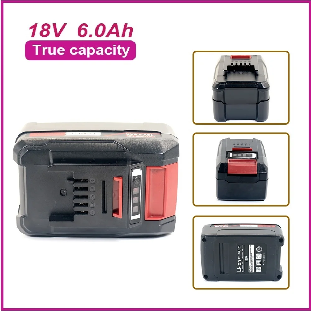 Для EINHELL 18 В аккумулятор 6 Ач 5000 мАч 3000 мАч Сменный литий-ионный аккумулятор для электроинструментов 18650 PX-BAT4 Power X-change 4511396 4511437
Для EINHELL 18 В аккумулятор 6 Ач 5000 мАч 3000 мАч Сменный литий-ионный аккумулятор для электроинструментов 18650 PX-BAT4 Power X-change 4511396 4511437