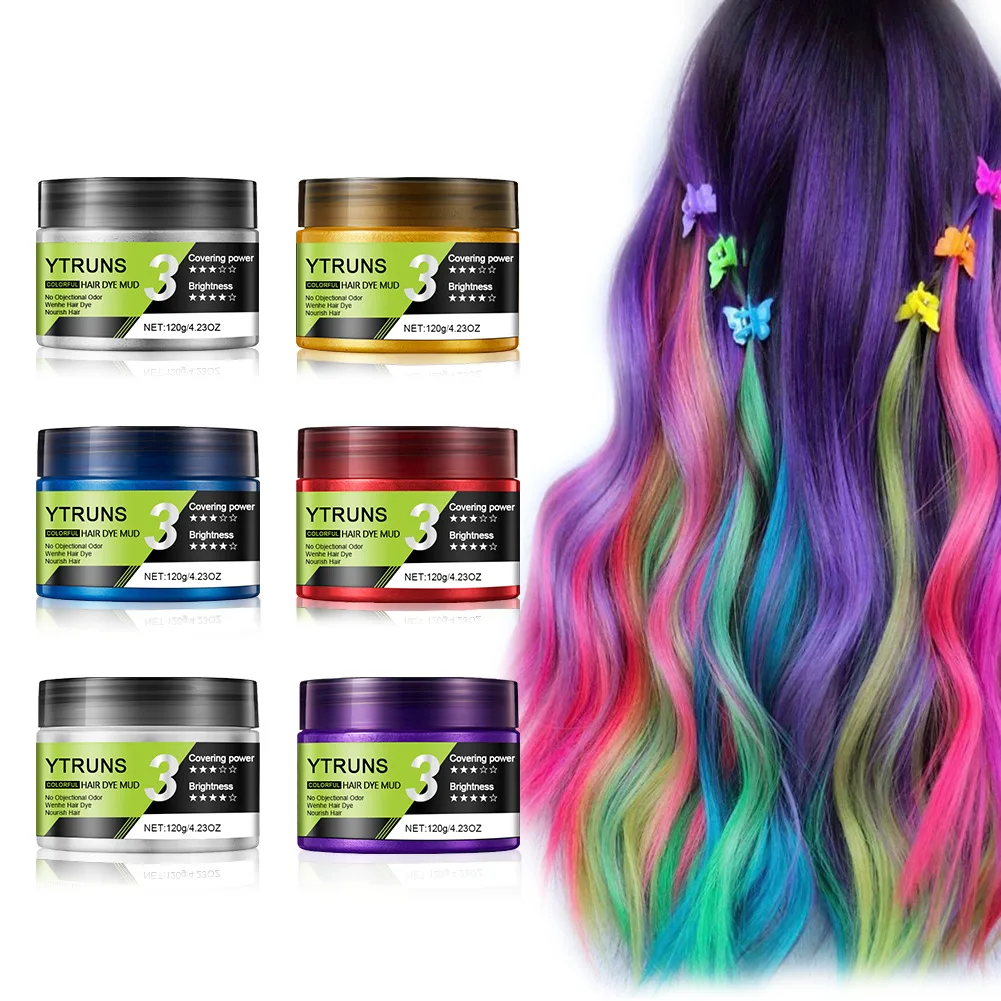 Halloween Hair Color Wax Easy To Wash DIY Dye Hair Mud Immediate Dying for Eyebrow Beards Coloring Temporary Hair Colour Cream
Halloween Hair Color Wax Easy To Wash DIY Dye Hair Mud Immediate Dying for Eyebrow Beards Coloring Temporary Hair Colour Cream