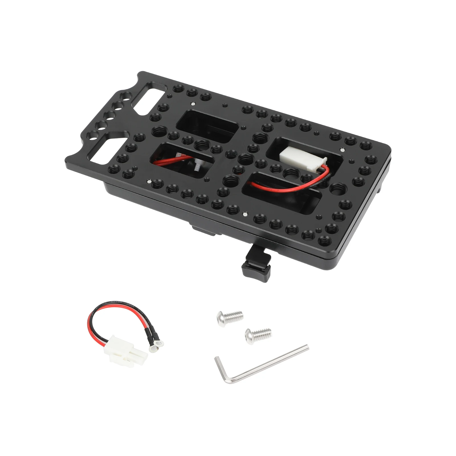 Quick Release V-Mount Battery Plate with Cheese Plate Mounting Single 14.8V D-Tap Output for DSLR Camera Accessories
Quick Release V-Mount Battery Plate with Cheese Plate Mounting Single 14.8V D-Tap Output for DSLR Camera Accessories