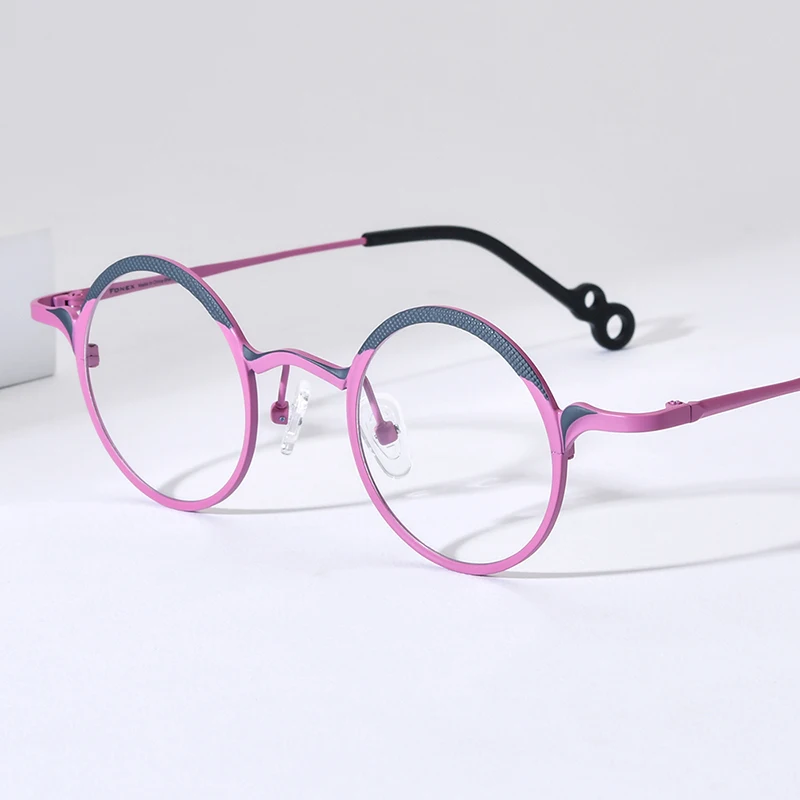 FONEX Titanium Eyeglasses Frame Women Fashion Brand Design Vintage Round Glasses Men Small Retro Eyewear 85869
FONEX Titanium Eyeglasses Frame Women Fashion Brand Design Vintage Round Glasses Men Small Retro Eyewear 85869