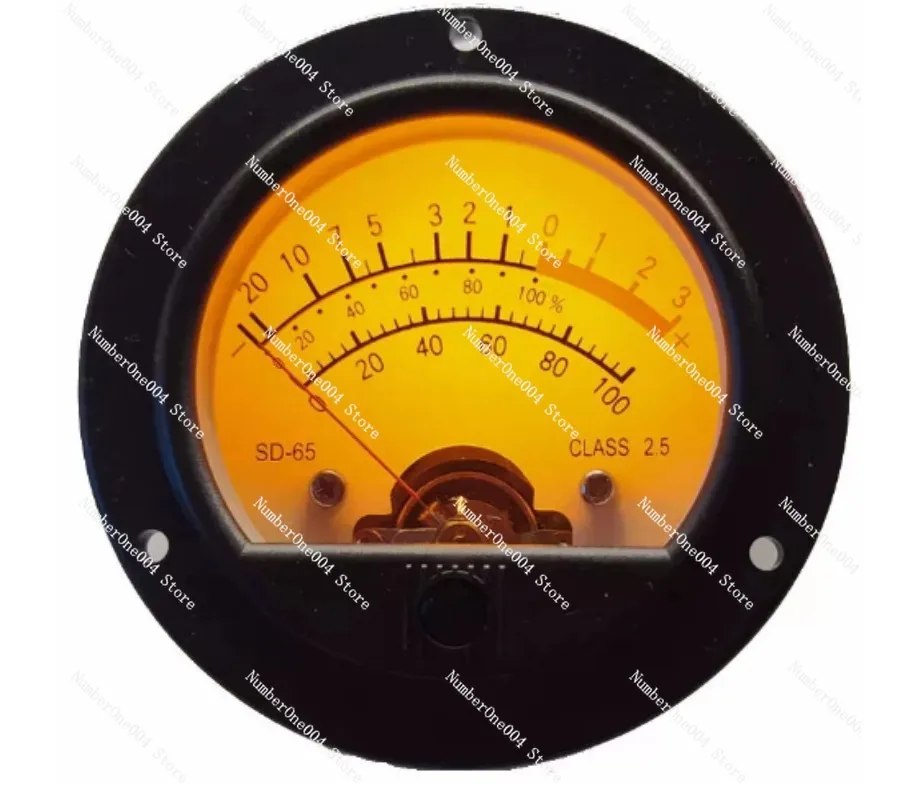 SD-65 Round Retro Pointer VU Meter, Yellow Backlight Voltage Gauge with Customizable Blue Backlight
SD-65 Round Retro Pointer VU Meter, Yellow Backlight Voltage Gauge with Customizable Blue Backlight
