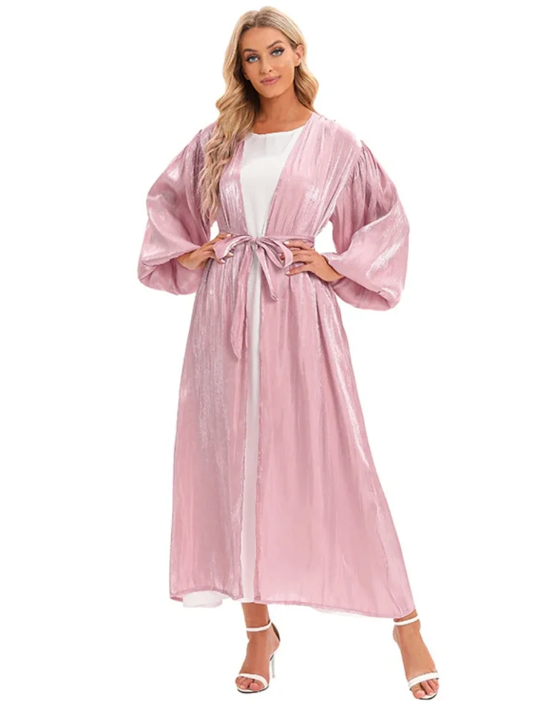 Eid Muslim Scarf with Abaya for Women Cardigan Dress Morocco Ramadan Lace-up Abayas Kaftan Dubai Arab Long Robe Vestidos Largo
Eid Muslim Scarf with Abaya for Women Cardigan Dress Morocco Ramadan Lace-up Abayas Kaftan Dubai Arab Long Robe Vestidos Largo