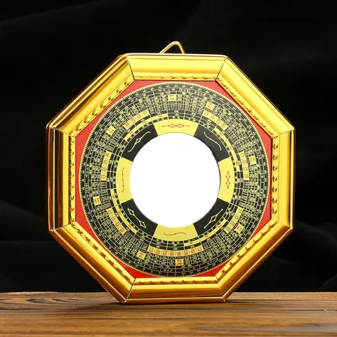Feng Shui Bagua Mirror Convex Concave Mirror Protection Against Passive Negative Taoist Talisman Energy Home Wall Decorative
