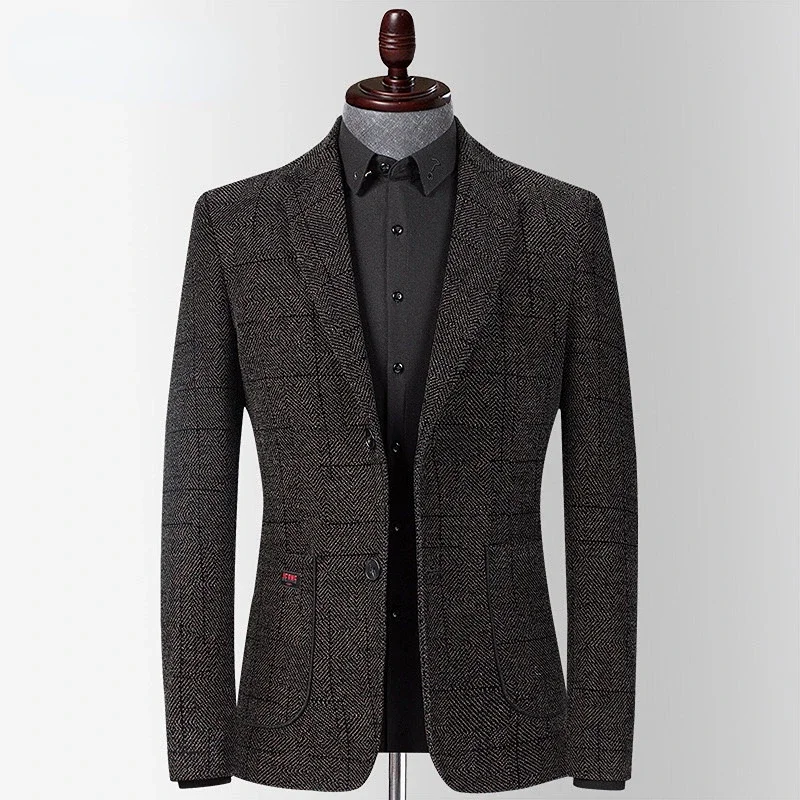 New 2023 Autumn Winter Thick Blazer Jacket Slim Fit Outwear Smart Casual High Quality Young Men Suit for Wedding
New 2023 Autumn Winter Thick Blazer Jacket Slim Fit Outwear Smart Casual High Quality Young Men Suit for Wedding