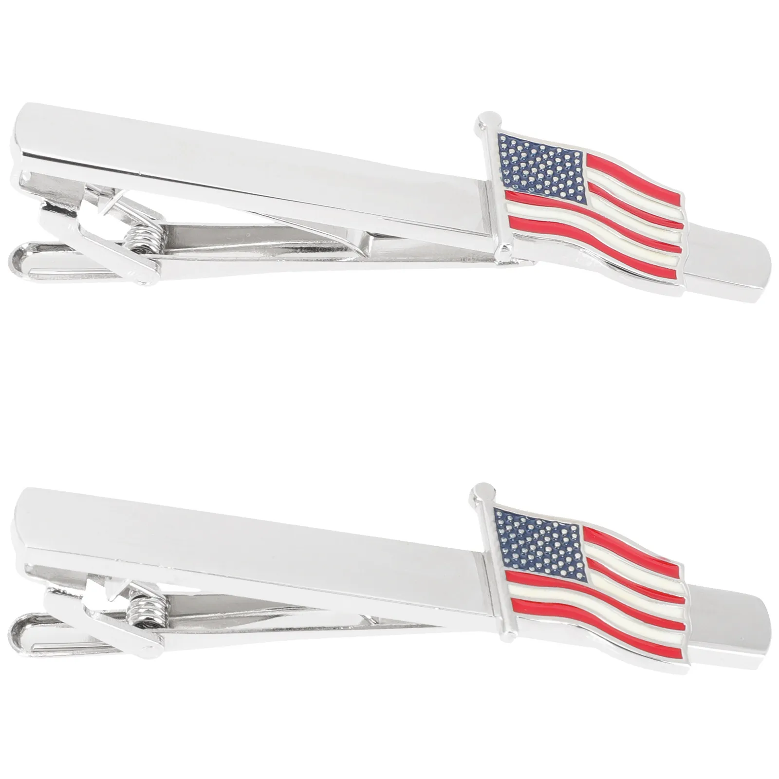 2Pcs Creative Tie Clips American Flag Elegance Suit Accessories for Men Stable and Secured Ties Long-Lasting Luster
2Pcs Creative Tie Clips American Flag Elegance Suit Accessories for Men Stable and Secured Ties Long-Lasting Luster
