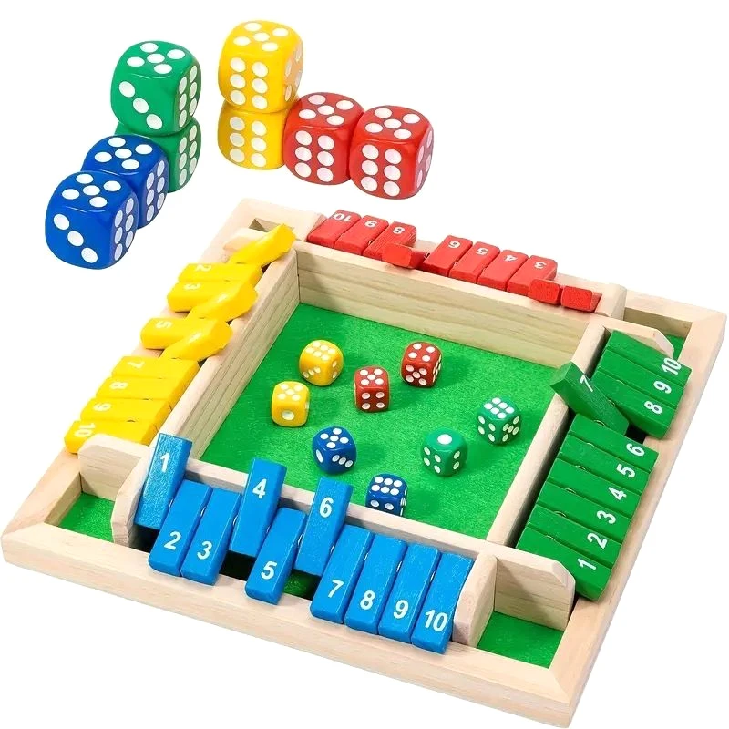 New Four Sided 10 Numbers Shut The Box Board Game Set Dice Party Club Drinking Games For 4 Players Party Number Board Games
New Four Sided 10 Numbers Shut The Box Board Game Set Dice Party Club Drinking Games For 4 Players Party Number Board Games