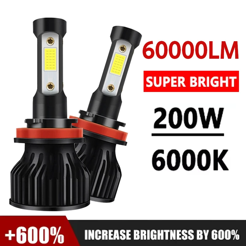 2 шт. 60000Lm 200W H4 H8 H9 9004 9007 Hi/Lo Beam H1 H3 H7 9005/HB3 9006/HB4 H8H9H11 9012 Автомобильные светодиодные фары Белые автомобильные фары 12 В
2 шт. 60000Lm 200W H4 H8 H9 9004 9007 Hi/Lo Beam H1 H3 H7 9005/HB3 9006/HB4 H8H9H11 9012 Автомобильные светодиодные фары Белые автомобильные фары 12 В