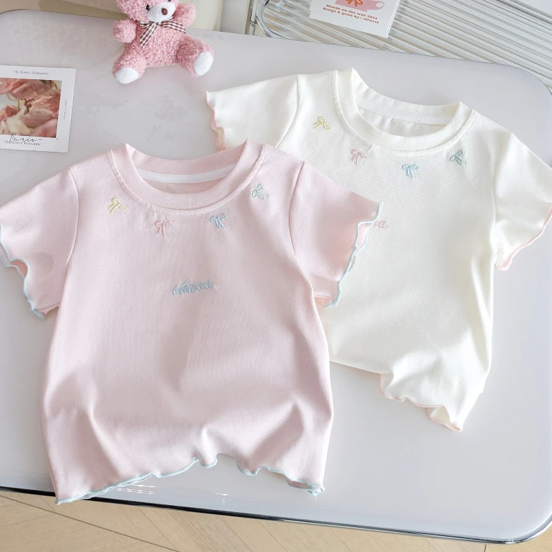 Girls Korean Style Short Sleeve T-Shirt Cute Cartoon Print Breathable Soft Cotton Casual Loose Fit Top for Kids Daily Wear
Girls Korean Style Short Sleeve T-Shirt Cute Cartoon Print Breathable Soft Cotton Casual Loose Fit Top for Kids Daily Wear