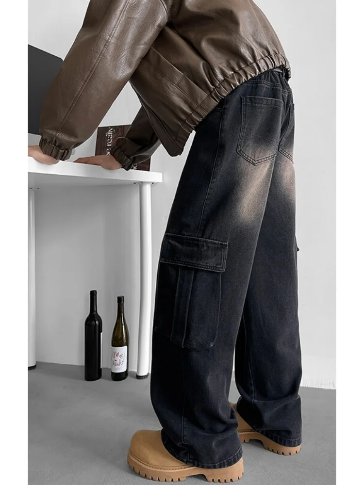 Waed Vintage Workwear Jeans Men's Spring Autumn Straight Loose Wide Leg Pants American Retro Street Sle Cool Trousers
Waed Vintage Workwear Jeans Men's Spring Autumn Straight Loose Wide Leg Pants American Retro Street Sle Cool Trousers