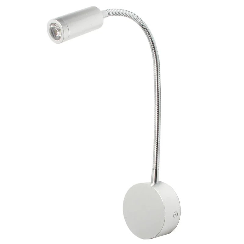 Flexible Soft Pipe 3W LED Picture Light Wall Sconce Lamp Fixture Gooseneck Reading Spotlight Cabinet Bedroom Aluminum Silver
Flexible Soft Pipe 3W LED Picture Light Wall Sconce Lamp Fixture Gooseneck Reading Spotlight Cabinet Bedroom Aluminum Silver