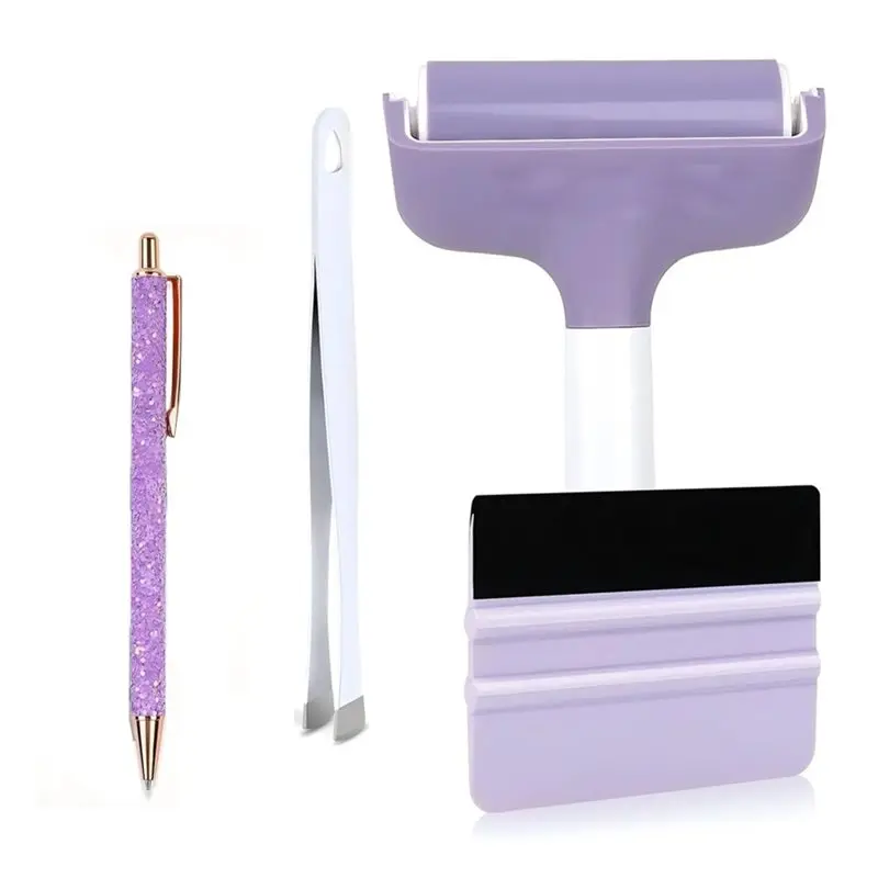 SHGO-For HTV Vinyl Tool Kit(4 PCS) With Felt Squeegee, Flat Tweezers& Pin Pen For Inkjet Stickers, Relief Printing& Scrapbooking
SHGO-For HTV Vinyl Tool Kit(4 PCS) With Felt Squeegee, Flat Tweezers& Pin Pen For Inkjet Stickers, Relief Printing& Scrapbooking