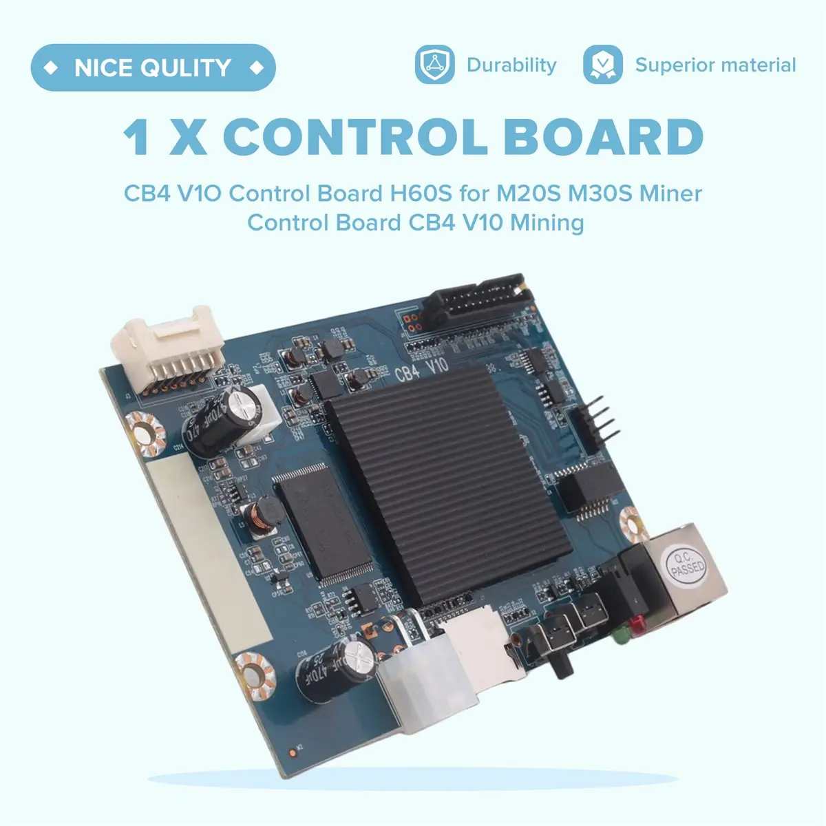 【New User】CB4 V10 Control Board H60S for Whatsminer M20S M30S Miner Control Board CB4 V10 Mining
【New User】CB4 V10 Control Board H60S for Whatsminer M20S M30S Miner Control Board CB4 V10 Mining