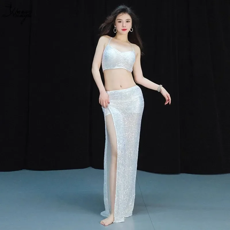 customized belly dance costume 2025 summer new sexy oriental dance performance outfit sequin tops and long skirt set 2pcs
customized belly dance costume 2025 summer new sexy oriental dance performance outfit sequin tops and long skirt set 2pcs