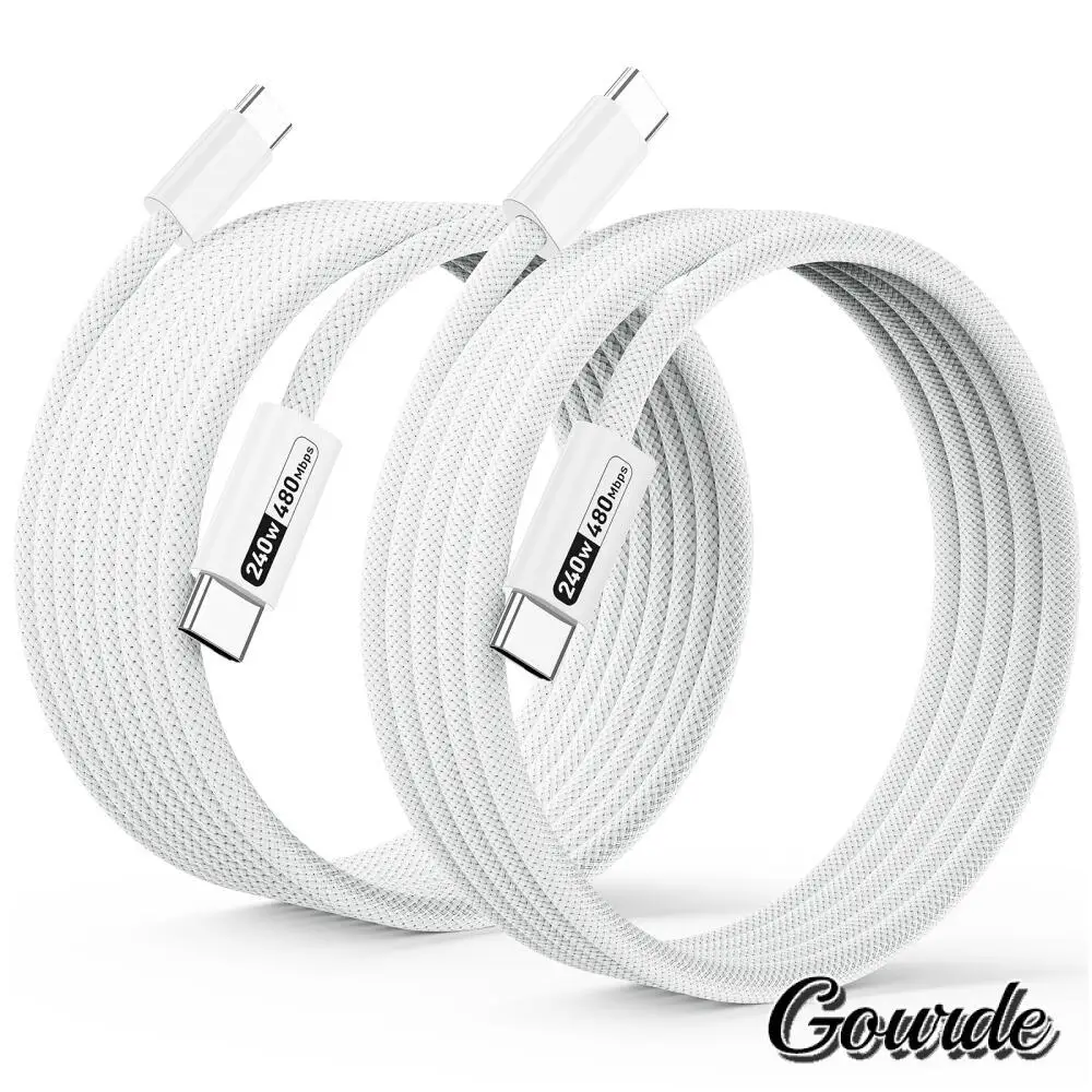Gourde Fast Charging PD 240W USB C Cable For iPhone 17 16 15 Plus Pro Max Type C Cable For Macbook Pro ipad PD Fast Charger Cord
Gourde Fast Charging PD 240W USB C Cable For iPhone 17 16 15 Plus Pro Max Type C Cable For Macbook Pro ipad PD Fast Charger Cord