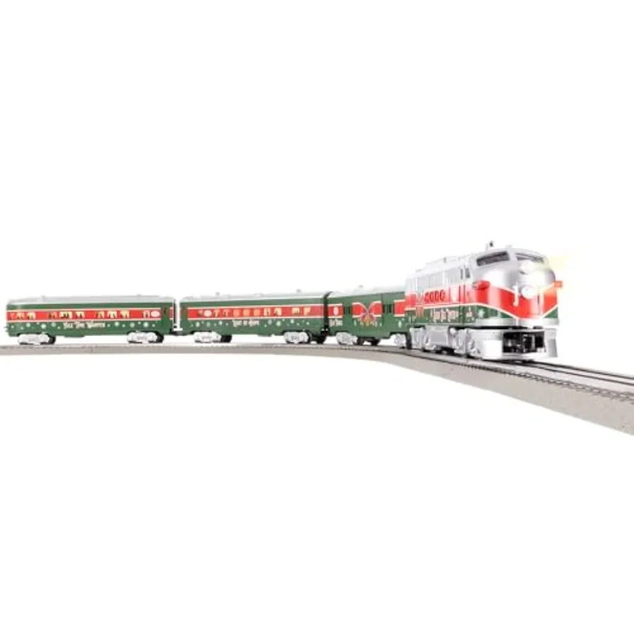 Christmas train set for limited passenger use, O gauge, electric, Bluetooth 5.0, remote and voice control, with lights and soun
Christmas train set for limited passenger use, O gauge, electric, Bluetooth 5.0, remote and voice control, with lights and soun