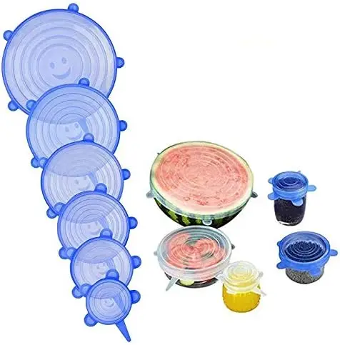 6Pcs / Set Silicone Fresh-keeping Cover Silicone Wrap Stretchable Multi-function Fruit Vegetable Cling Film Camping Kitchen Food
6Pcs / Set Silicone Fresh-keeping Cover Silicone Wrap Stretchable Multi-function Fruit Vegetable Cling Film Camping Kitchen Food