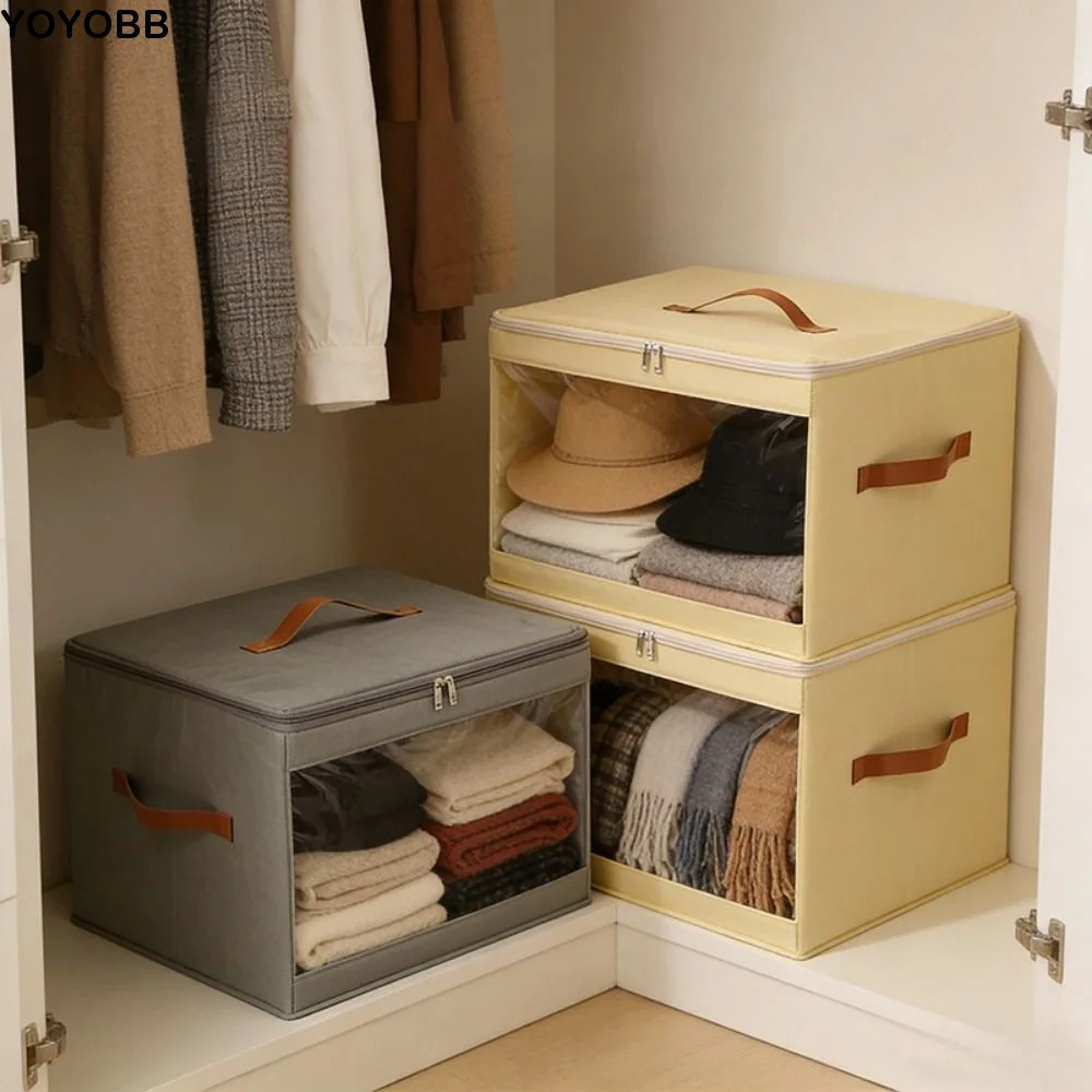 Non-woven Fabric Square Storage Box Zippered Large Capacity Clear View Clothes Storage Box Dust-proof Stack-able
Non-woven Fabric Square Storage Box Zippered Large Capacity Clear View Clothes Storage Box Dust-proof Stack-able