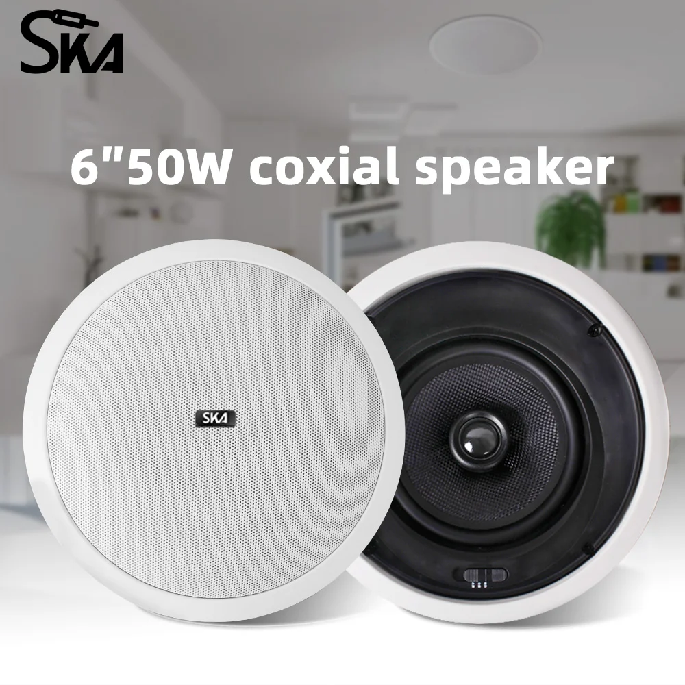 Home Theater System 50W 6 ″ Bluetooth Ceiling Speaker Audio Sound Center Music Loudspeaker Class D Indoor Audio Kicthen Bedroom
Home Theater System 50W 6 ″ Bluetooth Ceiling Speaker Audio Sound Center Music Loudspeaker Class D Indoor Audio Kicthen Bedroom