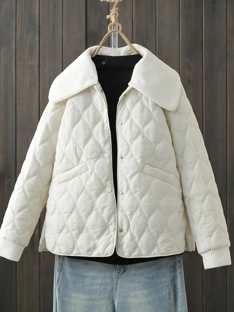 Detachable Collar down Cotton Jacket Short Loose Fit Winter Coat Padded Zipper Closure Korean Style Women's Fashion Cottonwear
Detachable Collar down Cotton Jacket Short Loose Fit Winter Coat Padded Zipper Closure Korean Style Women's Fashion Cottonwear