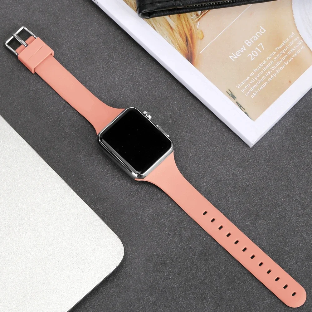 Nice Silicone Strap band women Series Ultra 10/9/8/7 6 38mm 40mm 41mm 42mm 44mm 45mm 46mm For Apple Watch 49mm
Nice Silicone Strap band women Series Ultra 10/9/8/7 6 38mm 40mm 41mm 42mm 44mm 45mm 46mm For Apple Watch 49mm