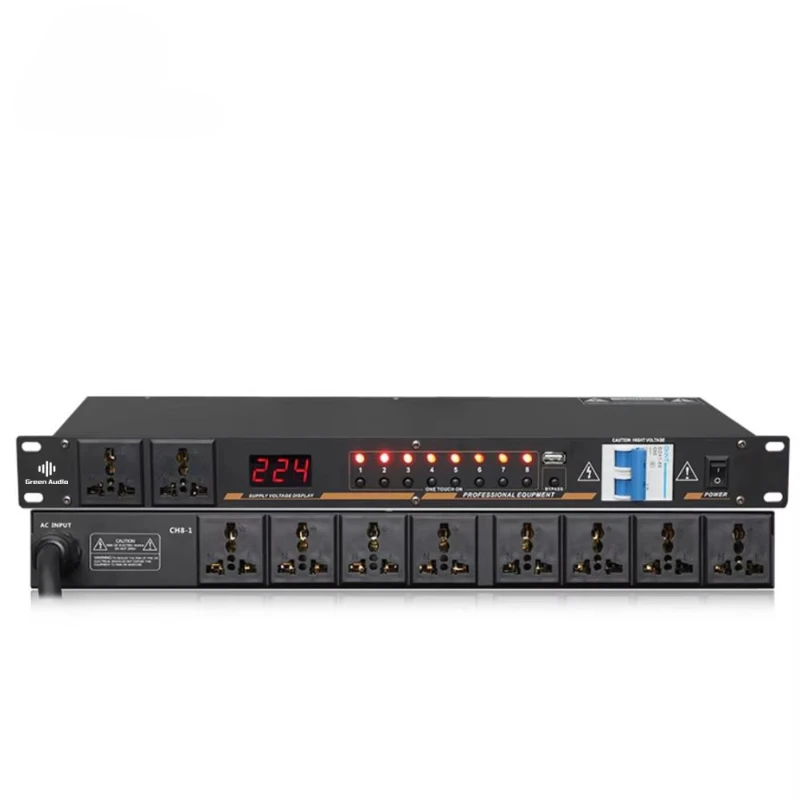GAX-DB03 Professional 10-outlet Power Sequencer Controller Conditioner Surge Protector Power Supply Regulator LED Display
GAX-DB03 Professional 10-outlet Power Sequencer Controller Conditioner Surge Protector Power Supply Regulator LED Display