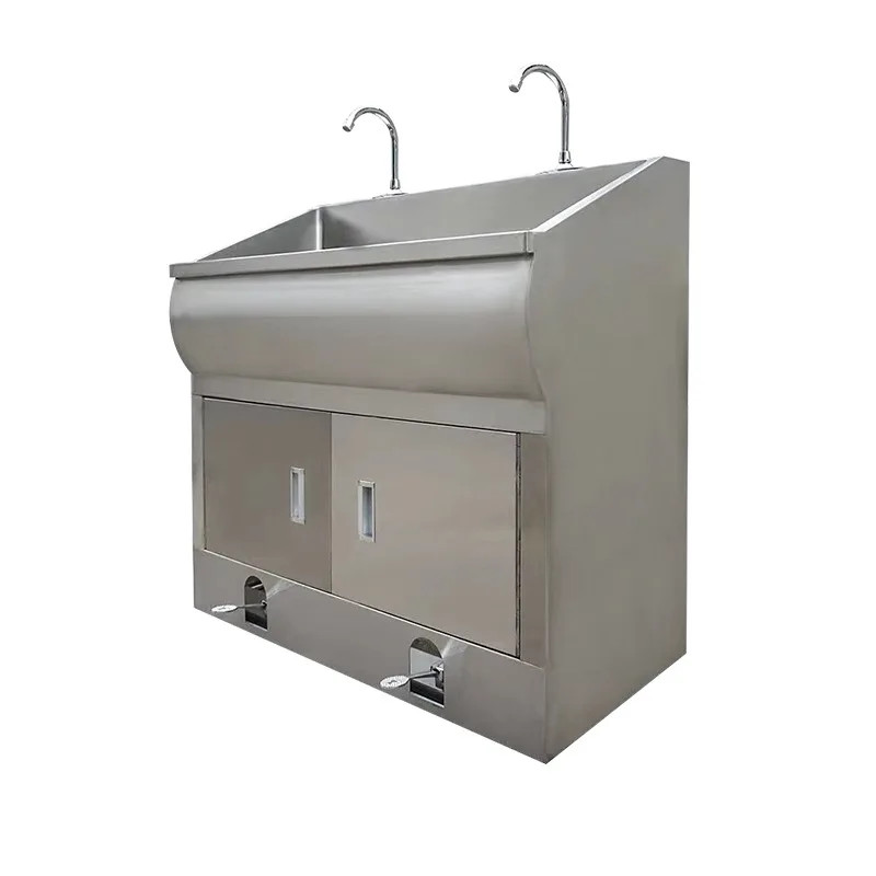 Stainless steel disinfection sink operating room induction sink human double wash basin foot pedal sink
Stainless steel disinfection sink operating room induction sink human double wash basin foot pedal sink