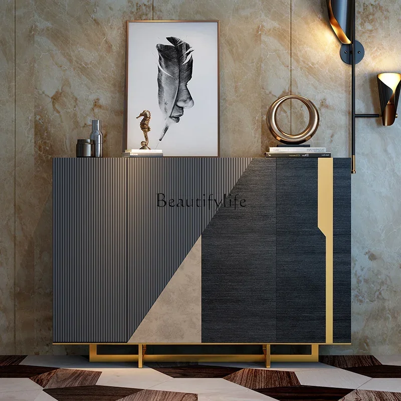 FG40Italian shoe cabinet door entry black decorative storage light luxury storage entrance cabinet
FG40Italian shoe cabinet door entry black decorative storage light luxury storage entrance cabinet