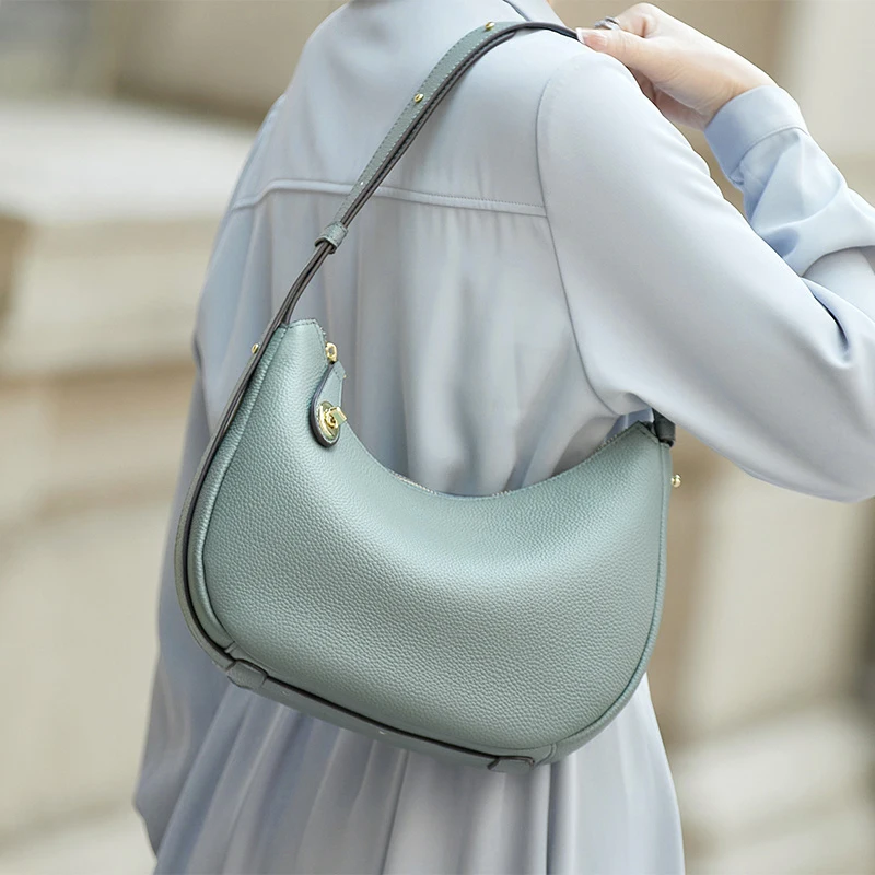 ZOOLER Hot Seller Women Leather Bag Fashion Luxury Real Leather Shoulder Bags Handcraft Ladies Cow Skin Half Moon Purses#YC308
ZOOLER Hot Seller Women Leather Bag Fashion Luxury Real Leather Shoulder Bags Handcraft Ladies Cow Skin Half Moon Purses#YC308