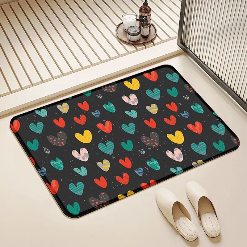Multicolor Heart Doormat Non-Slip Floor Mat Home Entrance Door Rug Cute Style Decor Kids Room Bathroom
Multicolor Heart Doormat Non-Slip Floor Mat Home Entrance Door Rug Cute Style Decor Kids Room Bathroom