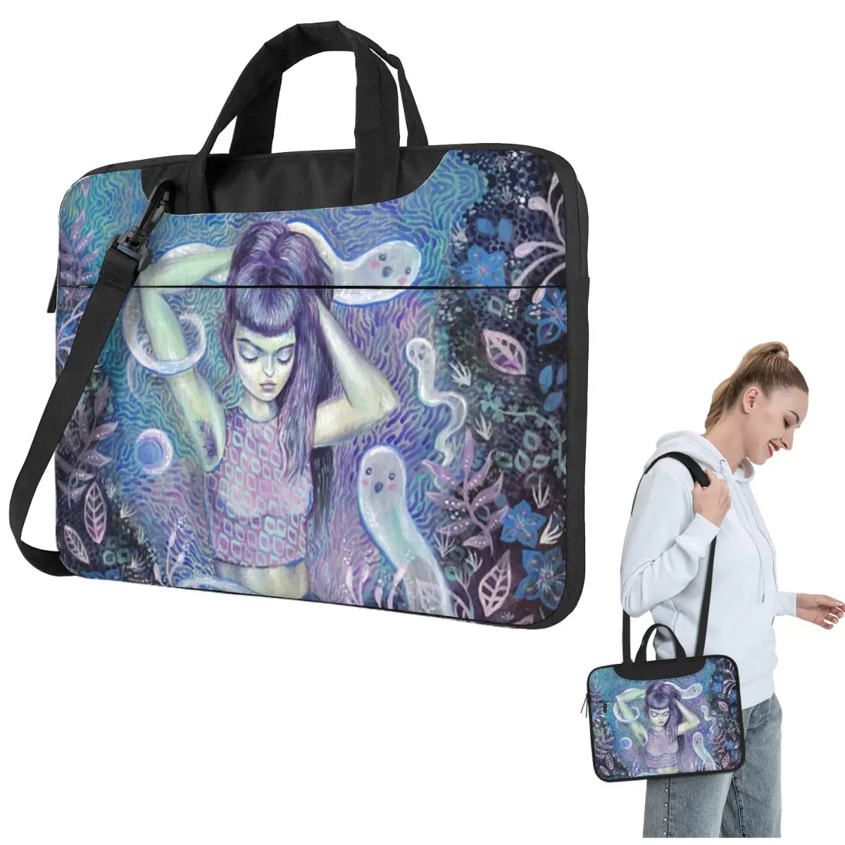 Сумка для ноутбука через плечо Conjuring The Muse, сумка для компьютера 13, 14, 15,6 дюймов, чехол для ноутбука Lenovo
Сумка для ноутбука через плечо Conjuring The Muse, сумка для компьютера 13, 14, 15,6 дюймов, чехол для ноутбука Lenovo