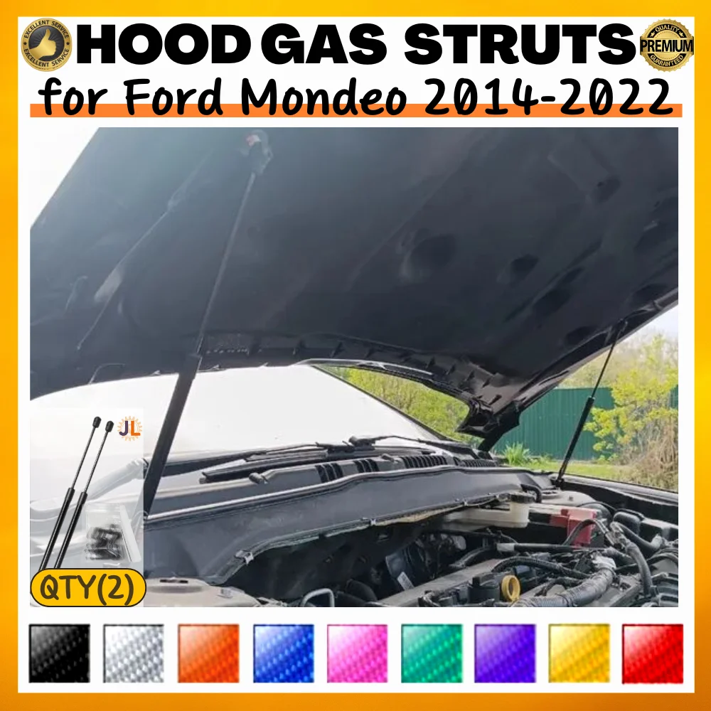 Qty(2) Hood Struts for Ford Mondeo for Ford Fusion (CD391) 2014-2022 Front Bonnet Modify Gas Springs Shock Absorber Lift Support
Qty(2) Hood Struts for Ford Mondeo for Ford Fusion (CD391) 2014-2022 Front Bonnet Modify Gas Springs Shock Absorber Lift Support