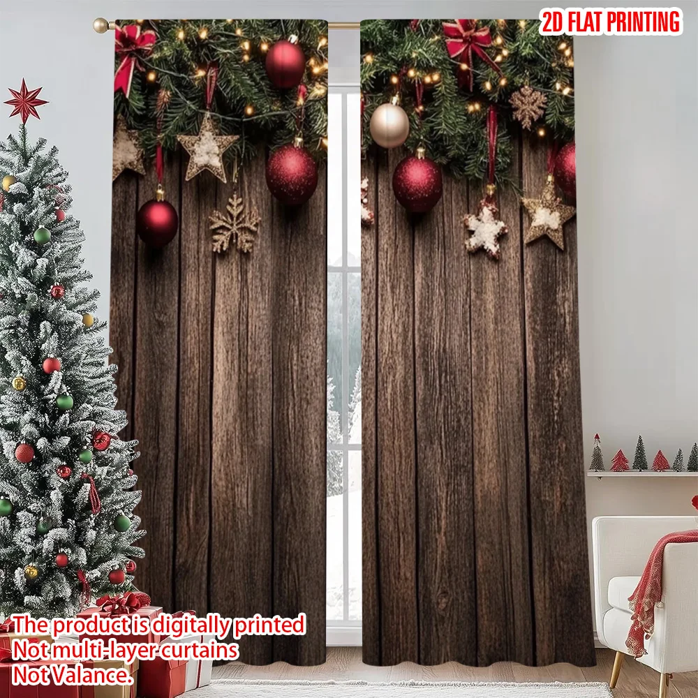 2pcs 2D flat printing Merry Christmas Curtains Christmas Background Country Christmas Versatile 100% Polyester Without
2pcs 2D flat printing Merry Christmas Curtains Christmas Background Country Christmas Versatile 100% Polyester Without