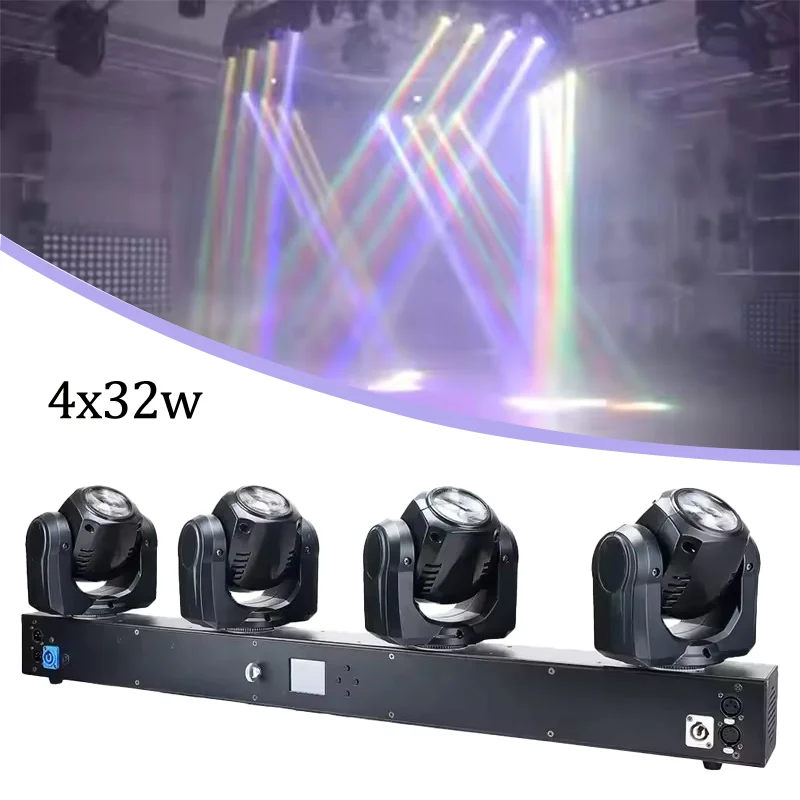 AOPU Led Stage Light Dj Equipment Lighting Wholesale 4x32W RGBW 4in1 4heads LED Beam Moving Head for bar Light
AOPU Led Stage Light Dj Equipment Lighting Wholesale 4x32W RGBW 4in1 4heads LED Beam Moving Head for bar Light