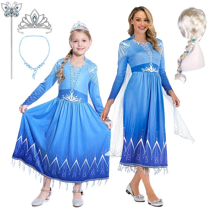 Luxury Mother Daughter Matching Snow Queen Princess Dress Up Halloween Carnival Children's Role Play Masquerade Party Costume
Luxury Mother Daughter Matching Snow Queen Princess Dress Up Halloween Carnival Children's Role Play Masquerade Party Costume