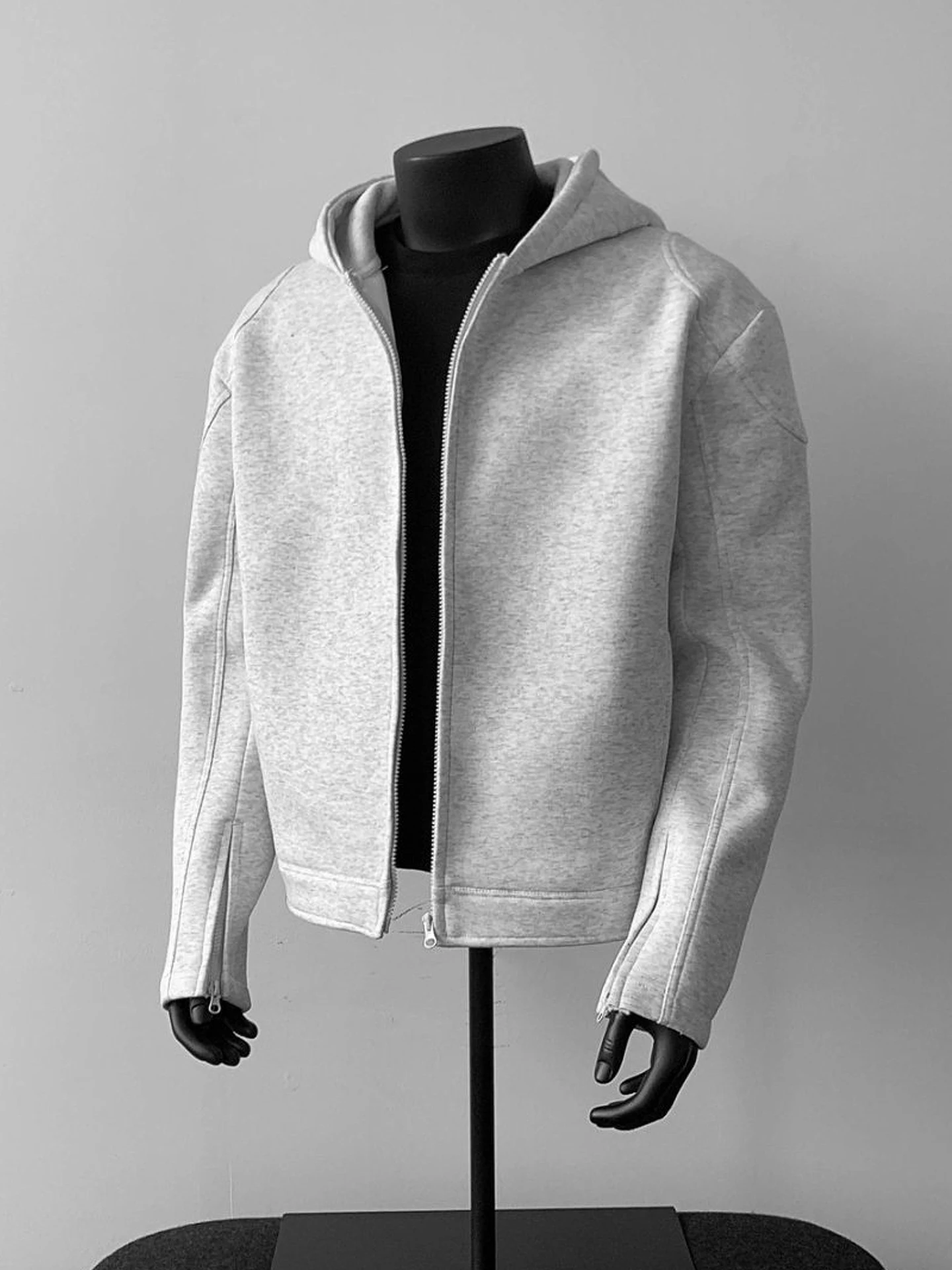 Cleanfit Zippered Hoodie Jaet Men's Slim Fit ort Sle White ey Heavyweight American Sle Hard And Stiff Autumn Spring
Cleanfit Zippered Hoodie Jaet Men's Slim Fit ort Sle White ey Heavyweight American Sle Hard And Stiff Autumn Spring