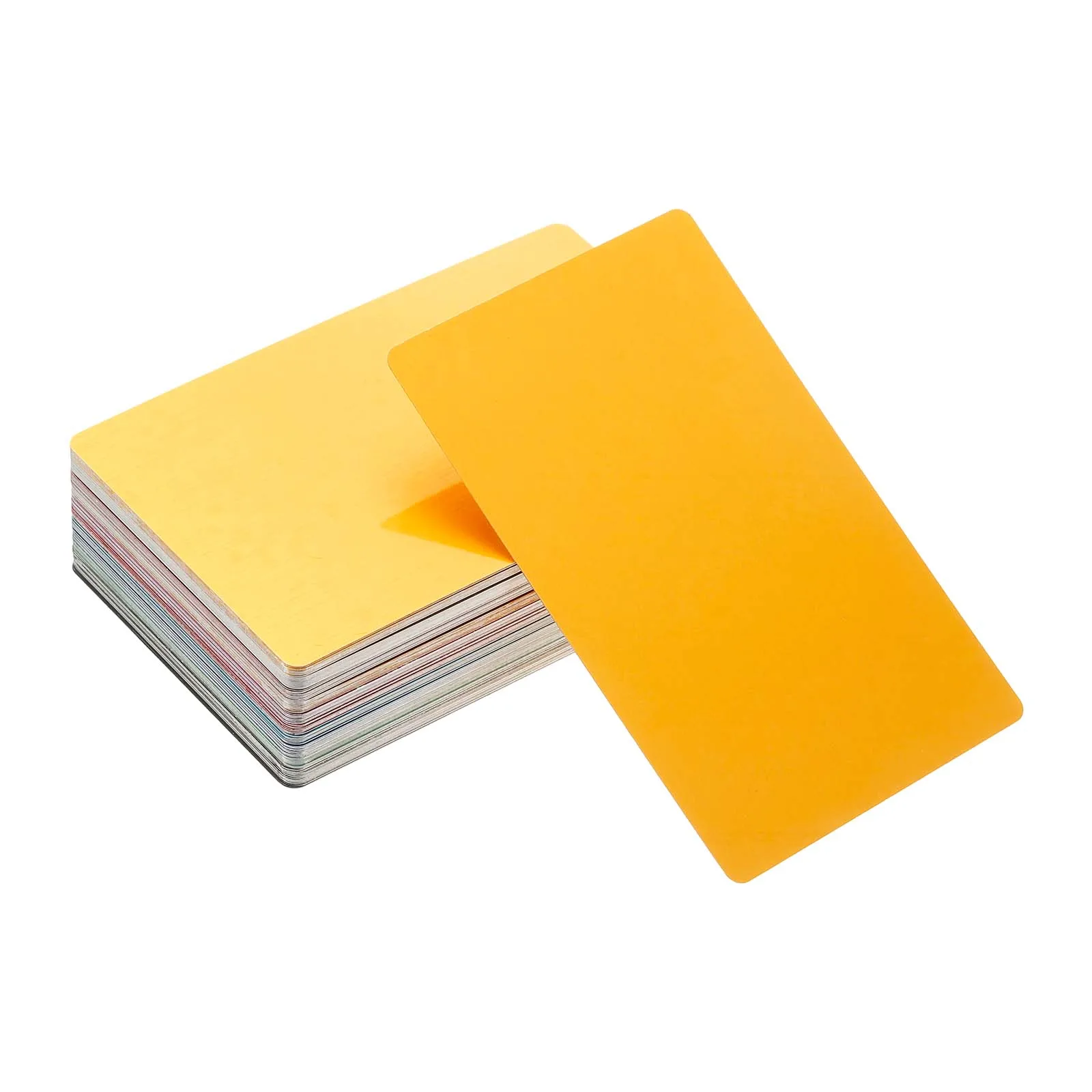 110Pc 86x54x0.2mm Metal Business Card Blank Aluminum Laser Engraving Business Name Cards for Office Name DIY Printing Multicolor
110Pc 86x54x0.2mm Metal Business Card Blank Aluminum Laser Engraving Business Name Cards for Office Name DIY Printing Multicolor