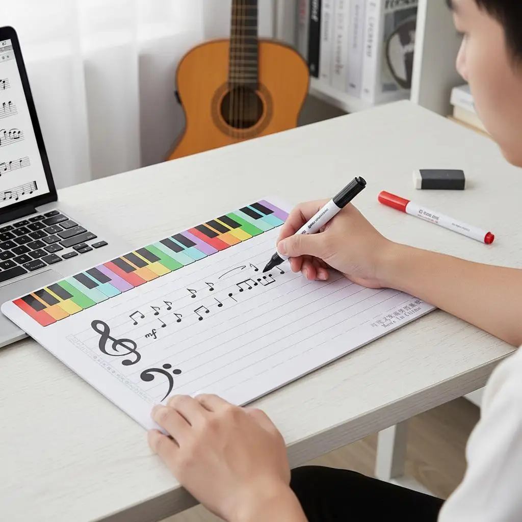 2Pcs Magnetic Five-Line Staff Whiteboard Lightweight Writing Board Music Teaching Home School Magnetic Writing Board
2Pcs Magnetic Five-Line Staff Whiteboard Lightweight Writing Board Music Teaching Home School Magnetic Writing Board