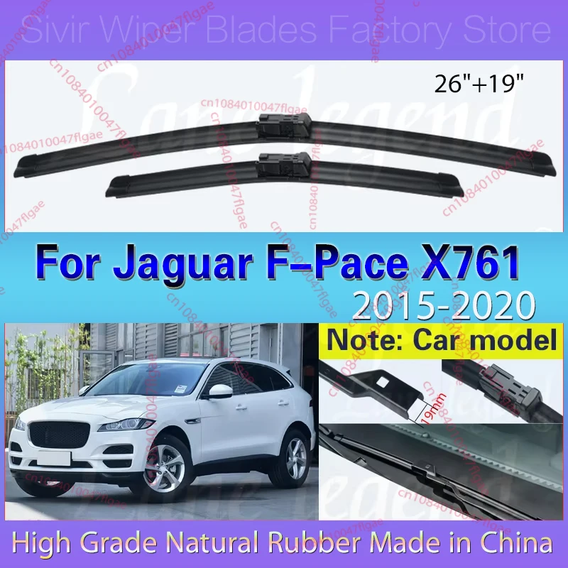 Car Wiper Blade Front Window Windshield Rubber Refill Wiper For Jaguar F-Pace X761 2015 - 2020 2019 LHD 26"+19" Car Accessories
Car Wiper Blade Front Window Windshield Rubber Refill Wiper For Jaguar F-Pace X761 2015 - 2020 2019 LHD 26"+19" Car Accessories