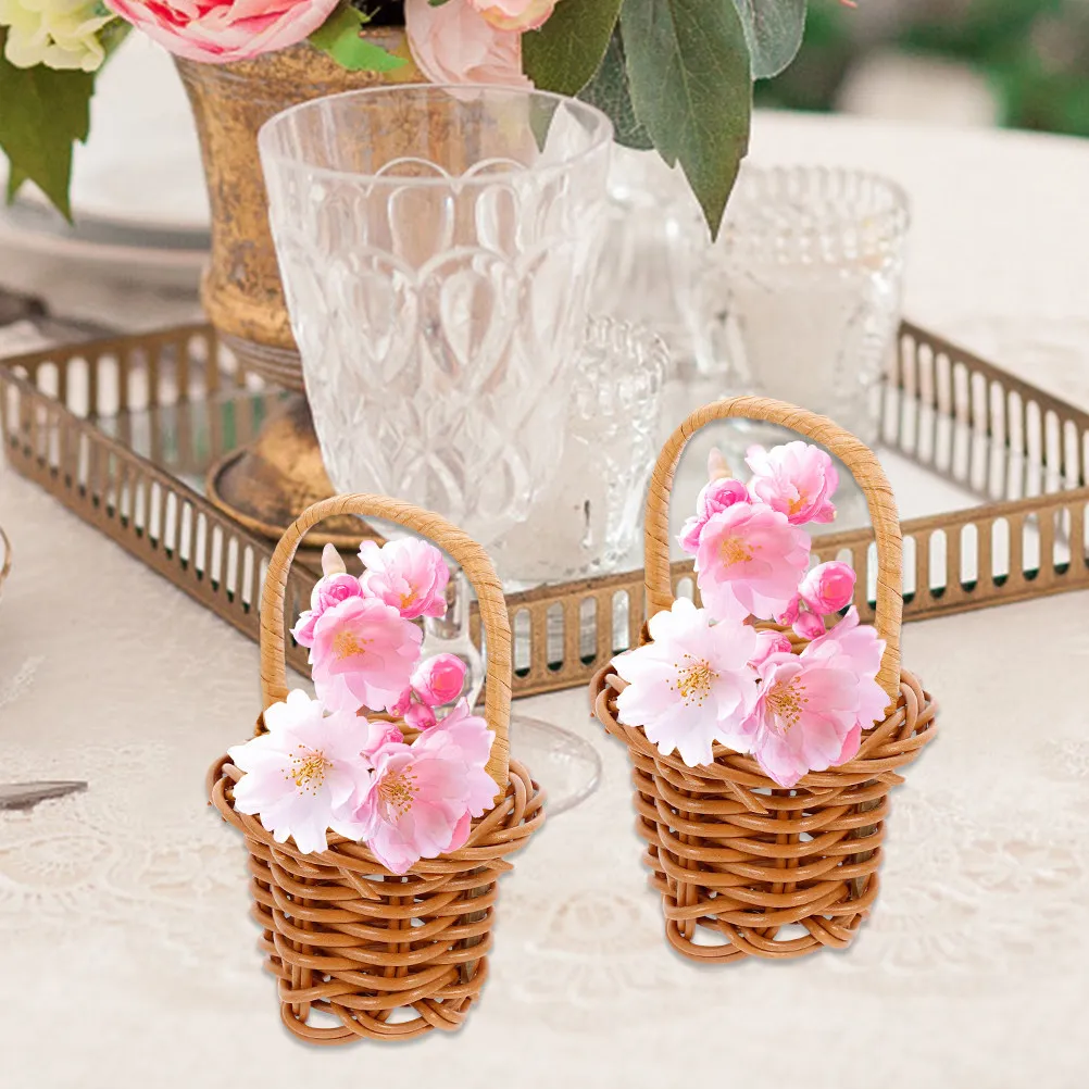 4Pcs Mini Basket Set Fine Texture Delicate Craftsmanship Woven Rattan Baskets for Flowers Gifts Home Decor Party Favors Small
4Pcs Mini Basket Set Fine Texture Delicate Craftsmanship Woven Rattan Baskets for Flowers Gifts Home Decor Party Favors Small