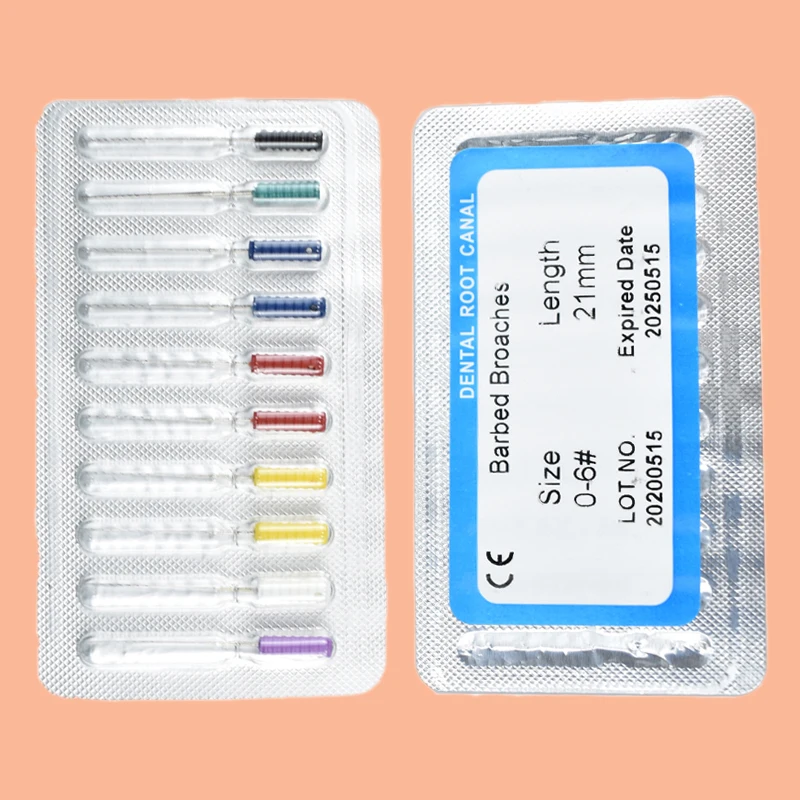 10Pcs/Pack 21/25mm Barbed Broaches Dental Stainless Steel Root Canal Cleaning Files
10Pcs/Pack 21/25mm Barbed Broaches Dental Stainless Steel Root Canal Cleaning Files