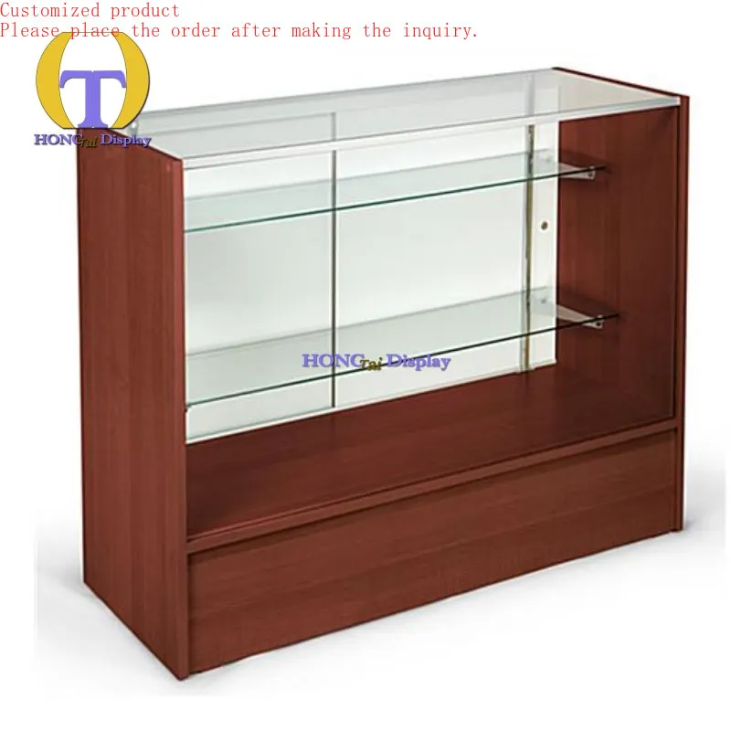 Custom.Table Top Glass Display Wooden Counter Display Showcase Wood Grain Color Showcase for Smoke&Retail Store Display
Custom.Table Top Glass Display Wooden Counter Display Showcase Wood Grain Color Showcase for Smoke&Retail Store Display