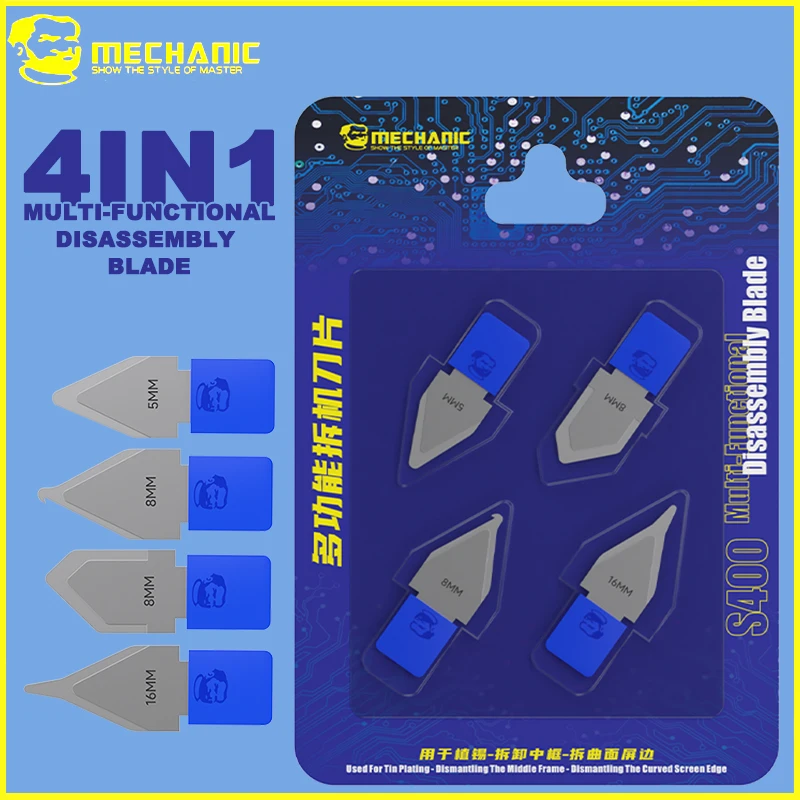 MECHANIC SC400 4в1 Многофункциональный набор инструментов для ремонта материнской платы, пайка, снятие рамы, разборка и ремонт изогнутого экрана 
MECHANIC SC400 4в1 Многофункциональный набор инструментов для ремонта материнской платы, пайка, снятие рамы, разборка и ремонт изогнутого экрана