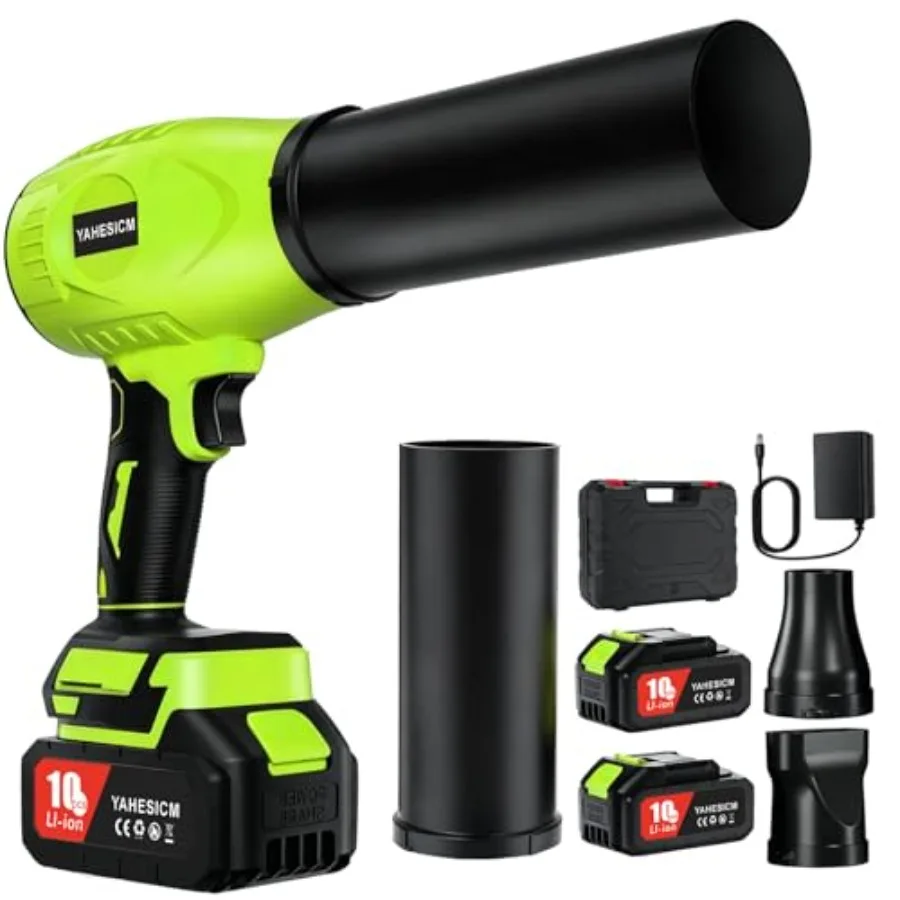 Leaf Blower Cordless Powerful 600W Electric Leaf Blowers with 2 x 3.0Ah Battery and Charger 1100G Wind Pressure Hand Held Leaf
Leaf Blower Cordless Powerful 600W Electric Leaf Blowers with 2 x 3.0Ah Battery and Charger 1100G Wind Pressure Hand Held Leaf