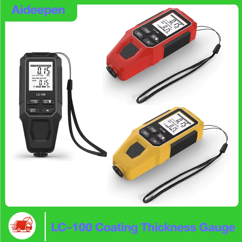LC-100 Coating Thickness Gauge Measuring Distances 0-2000 μm High-Precision Paint Powder Layer Thickness Gauge Coolant Tester
LC-100 Coating Thickness Gauge Measuring Distances 0-2000 μm High-Precision Paint Powder Layer Thickness Gauge Coolant Tester